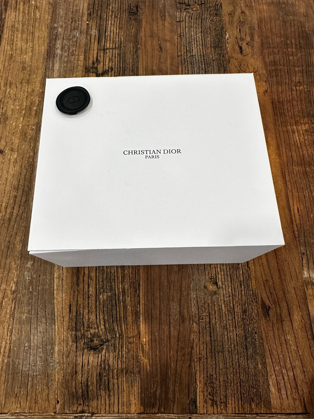 Dior White Box with Black Seal